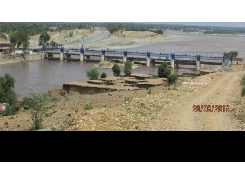 Project photograph from company profile page 135 (REHABILITATION OF MUNDA HEADWORKS BRIDGE & BARRAGE DISTRIC)